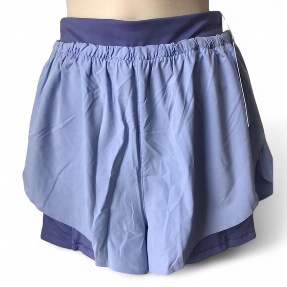 NWT Athleta Women's 2-in-1 "Mile Marker" Athletic Shorts. M. - Picture 6 of 9